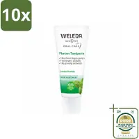 Weleda 10 x - Planten tandpasta - 75 ml - Wasstrips - Natuurlijke Tandpasta - Tandvlees Kalmeren - Tanden Reinigen - Mondverzorging - Plantenextract