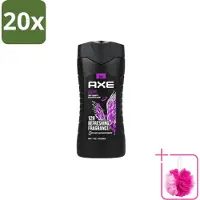 Axe 20 x – Douchegel – Excite - 250 ml - Bulkverpakking - Douchegel - Douchemop - Zwarte peper