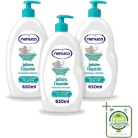 Nenuco 3 x - Jabon Líquido - Vloeibare Zeep - Originele Geur - Met Doseerpomp - 650 ml - Grootverpakking - Vaatwasstrips - Vloeibare Zeep - Zeep Voor Baby - Handzeep - Douchegel - Badzeep