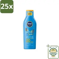 Nivea 25 x Sun – Zonnemelk – Zomerteint SPF 20 – 200 ml - Wasstrips - Zonbescherming - Zomerteint - SPF 20 - Zonnemelk - UV Bescherming