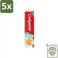 Colgate 5 x - Aardbeismaak - Kindertandpasta - Voor 0 tot 2 jaar oud - 50ml - Wasstrips - Baby Tandenpoetsen - Kindertandpasta - Aardbeismaak - Melkgebit - Gaatjes Voorkomen