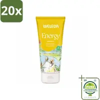 Weleda 20 x - Douchegel Aroma Shower Energy - 200 ml - Grootverpakking - Vaatwasstrips - Energie - Energieboost - Natuurlijke Douchegel - Aromatherapie - Frisheid