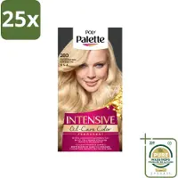 Palette 25 x Poly - Haarverf - Zacht Natuurlijk Blond 280 - 115ml - Wasstrips - Haarverf - Natuurlijke Blonde Kleur - Crèmekleuring - Glans - Haarverf Voor Blond Haar