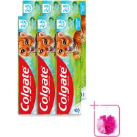 Colgate 6 x - Bubble Fruit - Kindertandpasta - Voor 2 tot 5 jaar oud - 50ml - Bulkverpakking - Kinder tandpasta - Douchemop - Melktanden beschermen