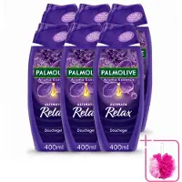 Palmolive 6 x - Aroma Essences Ultimate Relax - Douchegel - Ontspannende Geur - 400 ml - Bulkverpakking - Douchegel - Douchemop - Ontspanning