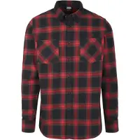 Urban Classics Overhemd rood / zwart