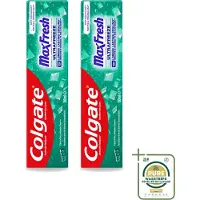 Colgate 2 x - Max Fresh Clean Mint - Tandpasta - 100ml - Wasstrips - Tandpasta - Tanden Reinigen - Tanden Witter Maken - Tandbederf Bestrijden - Tandsteen Verwijderen