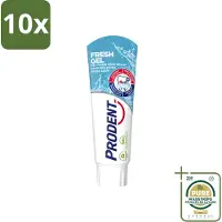 Prodent 10 x – Tandpasta – Fresh Gel – 75 ml - Wasstrips - Tandpasta - Frisse Adem - Anti-cariës - Anti-plak - Tanderosie