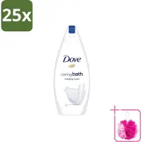 Dove 25 x – Douchegel – Caring Bath – 450 ml - Bulkverpakking - Douchegel - Douchemop - Huid verzorging