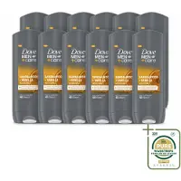Dove 12 x – Douchegel – Men+Care Sandalwood & Vanilla – 400 ml - Wasstrips - Douchegel Mannen - Mannelijke Huid Verzorging - Hydraatende Douchegel - Douchegel Voor Mannen - Huid Verzorging Mannen