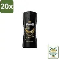 Axe 20 x – Douchegel – Flaxe – 250 ml - Wasstrips - Douchegel Voor Mannen - Reiniging Huid - Frisse Geur - Mannelijke Geur - Dagelijks Gebruik