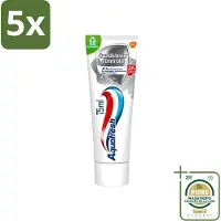 Aquafresh 5 x - Tandpasta - Tandsteen Controle - Beschermt Tegen Tandsteen - 75 ml - Wasstrips - Tandpasta - Tandsteen - Tandplak - Tanden Beschermen - Tandvlees