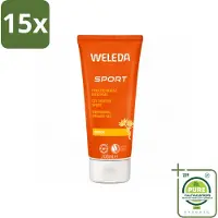 Weleda 15 x - Douchegel Sport - Arnica - 200 ml - Grootverpakking - Vaatwasstrips - Sportdouchegel - Herstel - Arnica - Natuurlijke Douchegel - Spierherstel
