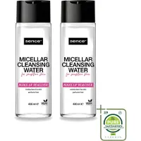 Sence 2 x - Gevoelige Huid - Micellair Water - Make-up Remover - 400 ml - Grootverpakking - Vaatwasstrips - Gevoelige Huid - Make-up Verwijderen - Micellair Water - Hypoallergen - Parfumvrij