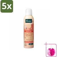 Kneipp 5 x - Douche schuim - Body & Mind Balance - Iris & Vetiver - 200 ml - Bulkverpakking - Douche foam - Douchemop - Rust