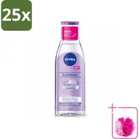 Nivea 25 x - Micellair Water - Gevoelige Huid - Anti-Restant - Verwijdert Waterbestendige Make-up - 200 ml - Bulkverpakking - Micellair water - Douchemop - Gevoelige huid