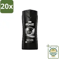 Axe 20 x XL - 3-in-1 Douchegel - Black - Frozen Pear & Cedarwoord - 12hrs Long Lasting Scent - 400 ml - Wasstrips - Douchegel - Lichaam - Gezicht - Haar - Frisheid