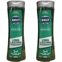 BRUT Shower Gel 600ml - 3in1 - Haar - Lichaam - Gezicht - 2 x 600ml