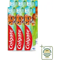 Colgate 6 x - Bubble Fruit - Kindertandpasta - Voor 2 tot 5 jaar oud - 50ml - Wasstrips - Kindertandpasta - Gaatjes Bestrijden - Melktanden Beschermen - Tandpasta Voor Kinderen - Bubble Fruit Smaak