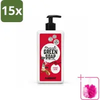 Marcel's Green Soap 15 x - Handzeep Argan & Oudh - Plantaardig & duurzaam - 500 ml - Bulkverpakking - Handzeep - Douchemop - Natuurlijke handzeep