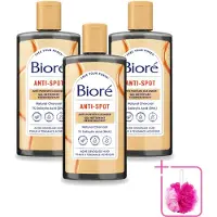 Bioré 3 x – Houtskool Anti-Puistjes Reinigingsgel – Gezichtsreiniger – 200 ml - Bulkverpakking - Houtskool reinigingsgel - Douchemop - Puistjes voorkomen