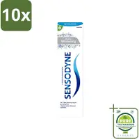 Sensodyne 10 x – Tandpasta – Gentle Whitening – 75 ml - Grootverpakking - Vaatwasstrips - Gevoelige Tanden - Tandpasta - Witte Tanden - Fluoride - Tandgevoeligheid