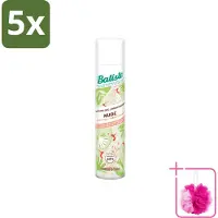 Batiste 5 x - Nude - Droogshampoo - Frisse Look - Volume en Textuur - 200ml - Bulkverpakking - Droogshampoo - Douchemop - Fris haar