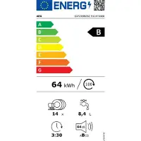 AEG Gi7235b2sz B - Inbouw Vaatwasser Volledig Geïntegreerd 14 Bestekken 44 Db (a)