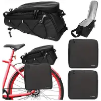 Wisam 25516 Waterdichte fietstas 16 l, set van 3 stuks, zwart