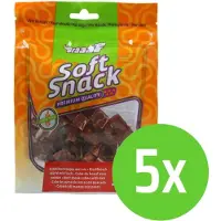 Braaaf Beef Steak Cubes - Hondensnack - 85 gram - 5 verpakkingen