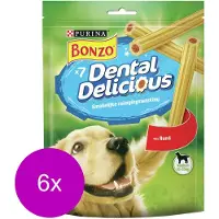 Bonzo Dental Delicious - Hondensnacks - 6 x Rund 200 g