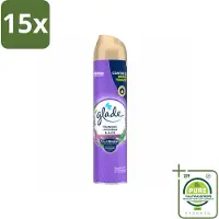 Glade 15 x - Luchtverfrisser Spray - Tranquil Lavender & Aloë - 300 ml - Grootverpakking - Vaatwasstrips - Luchtverfrisser - Frisheid - Lavendel - Aloë - Geur