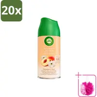 Air Wick 20 x - Luchtverfrisser Navulling - Witte Perzik - Automatische Spray - 250 ml - Bulkverpakking - Luchtverfrisser - Douchemop - Geurverspreiding