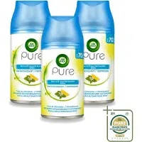 Air Wick 3 x Freshmatic - Luchtverfrisser Navulling - Pure Essentiële Oliën Verfrissend - 250ml - Wasstrips - Luchtverfrisser - Geurverspreider - Essentiële Oliën - Frisse Geur - Automatische Geur