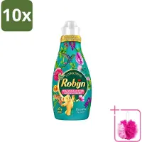 Robijn 10 x Collections - Wasverzachter - Paradise Secret - 1,25L - 50 Wasbeurten - Bulkverpakking - Wasverzachter - Douchemop - Luxe wasverzachter
