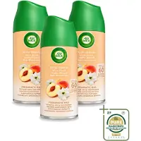 Air Wick 3 x - Luchtverfrisser Navulling - Witte Perzik - Automatische Spray - 250 ml - Wasstrips - Luchtverfrisser - Geurverspreiding - Witte Perzik - Automatische Spray - Geurintensiteit