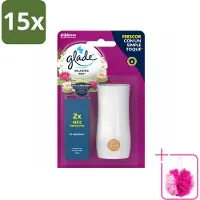 Glade 15 x - Touch & Fresh - Relaxing Zen - 10 ml - Bulkverpakking - Ontspanning - Douchemop - Frisse geur
