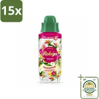 Robijn 15 x – Wasparfum – Tropical – 342 ml - Wasstrips - Wasparfum - Tropisch - Geur - Wasverzachter - Wasmiddel