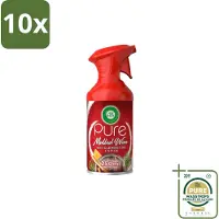 Air Wick 10 x – Luchtverfrisser Spray – Pure Mulled Wine – 250 ml - Wasstrips - Luchtverfrisser - Warme Geur - Mulled Wine - Gezellige Sfeer - Wintergeur