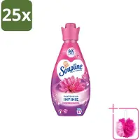Soupline 25 x – Wasverzachter – Infinite Freshness Floral Happiness – 800 ml - Bulkverpakking - Wasverzachter - Douchemop - Frisheid