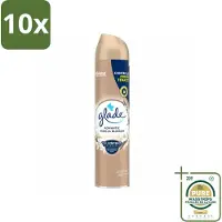 Glade 10 x – Luchtverfrisser Spray – Romantic Vanilla Blossom – 300 ml - Wasstrips - Luchtverfrisser Spray - Geur Tegen Geurtjes - Vanille Geur - Orchidee En Sandelhout - Warme Geur