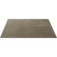 Muuto Relevo Rug Quattro vloerkleed van wol Taupe, 170x240 cm