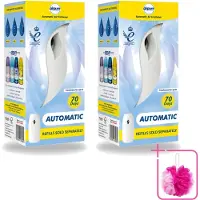 Airpure 2 x - Luchtverfrisser - Freshmatic - Automatische Luchtverfrisser - Continue Geurverspreiding - 1 Luchtverfrisser - Bulkverpakking - Automatische luchtverfrisser - Douchemop - Geur dispenser