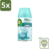 Air Wick 5 x - Luchtverfrisser Navulling - Nenuco - Automatische Spray - 250 ml - Wasstrips - Luchtverfrisser - Geurverspreiding - Nenuco - - Automatische Spray