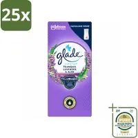 Glade 25 x – Touch & Fresh Navulling – Tranquil Lavender & Aloe – 10 ml - Wasstrips - Luchtverfrisser - Lavendel Geur - Aloe Vera - Rustgevende Geur - Geurboost
