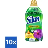 Silan 10 x Aromatherapy - Wasverzachter - Fascinating Jungle - Essentiële Oliën en Langdurige Parfum - 48 Wasbeurten - 1.056L - Voordeelverpakking - 10 stuks