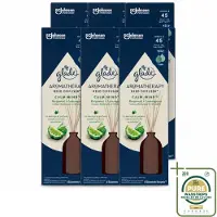 Glade 6 x - Geurstokjes Calm Mind - Aromatherapie Geurverspreiding - 80 ml - Wasstrips - Geurstokjes - Aromatherapie - Ontspanning - Geurverspreiding - Rust