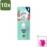 Glade 10 x – Sense & Spray Navulling – Exotic Tropical Blossoms – 18 ml - Bulkverpakking - Tropische geur - Douchemop - Bewegingssensor