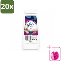 Glade 20 x – Luchtverfrisser Gel – Relaxing Zen – 150 g - Bulkverpakking - Luchtverfrisser - Douchemop - Ontspannende geur