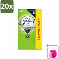 Glade 20 x - Touch & Fresh Navulling - Lelietje-van-dalen - 2 × 10 ml - Bulkverpakking - Navulling Muguet - Douchemop - Touch & Fresh